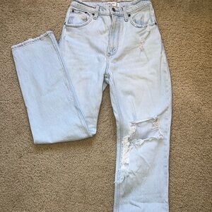 Abercrombie & Fitch Light Blue High Rise Jeans
